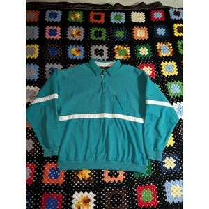 Vintage Steeplechase Men's XL Polo Long Sleeve Pullover Shirt Grandpa 80s